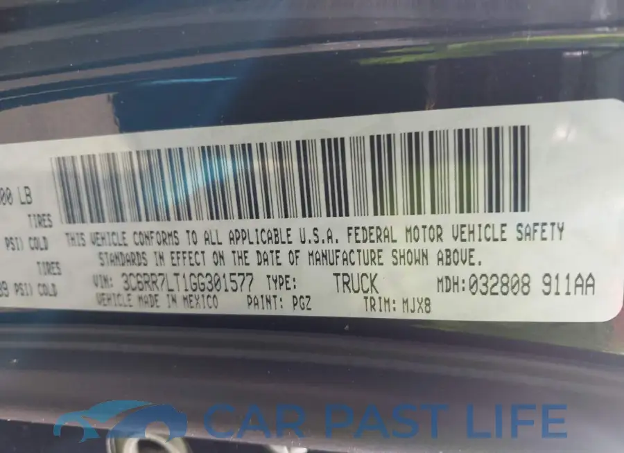 3C6RR7LT1GG301577# 9