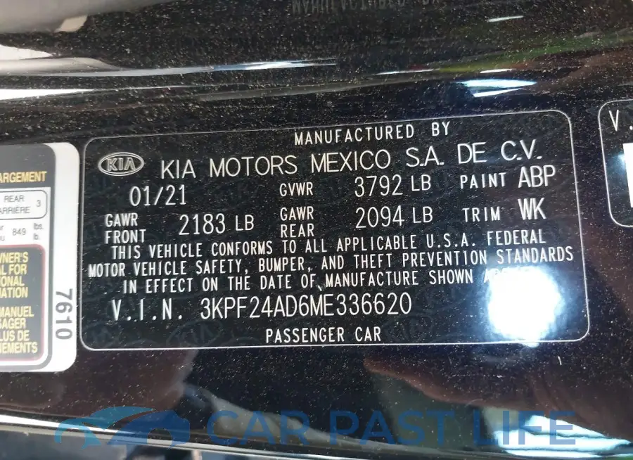 3KPF24AD6ME336620# 9