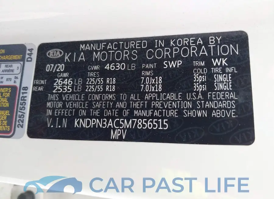 KNDPN3AC5M7856515# 9