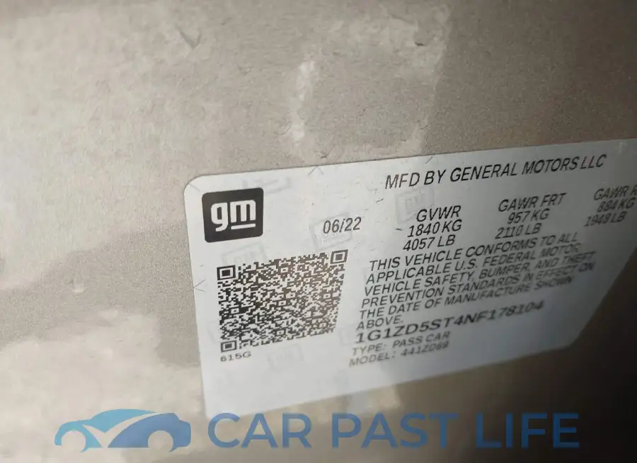 1G1ZD5ST4NF178104# 9