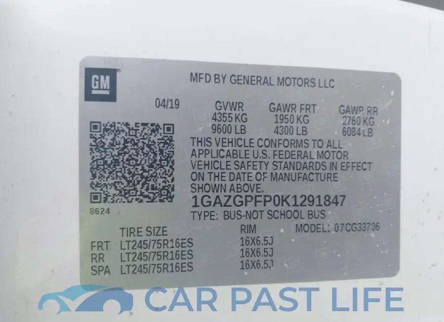 1GAZGPFP0K1291847# 9