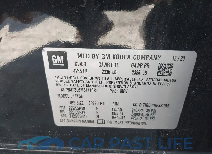 KL79MTSL6MB111695# 9