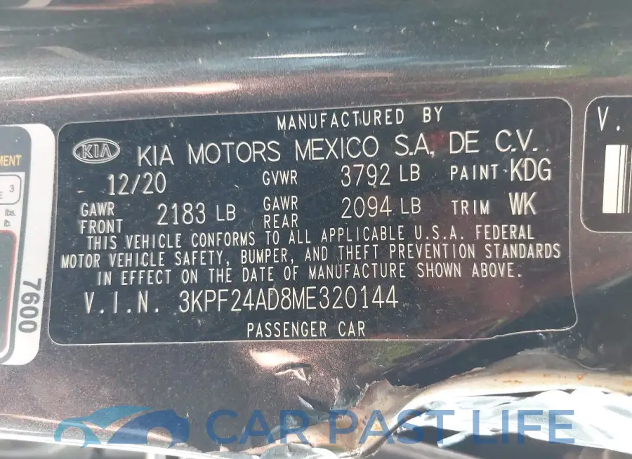 3KPF24AD8ME320144# 9