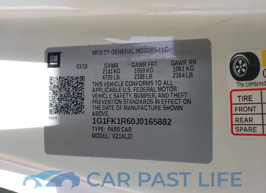 1G1FK1R60J0165882# 9