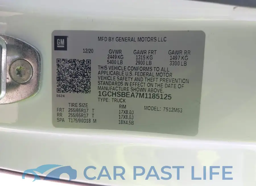 1GCHSBEA7M1185125# 9