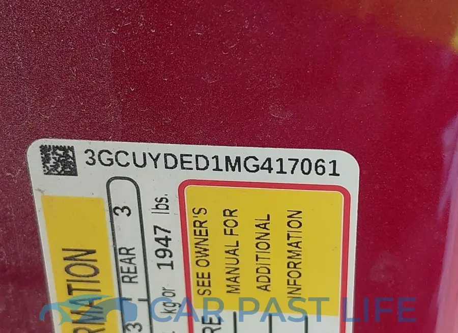 3GCUYDED1MG417061# 9