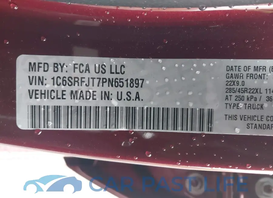 1C6SRFJT7PN651897# 9