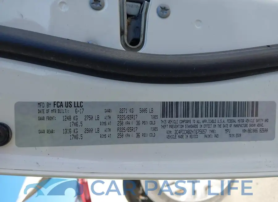 3C4PDCAB2HT675657# 9