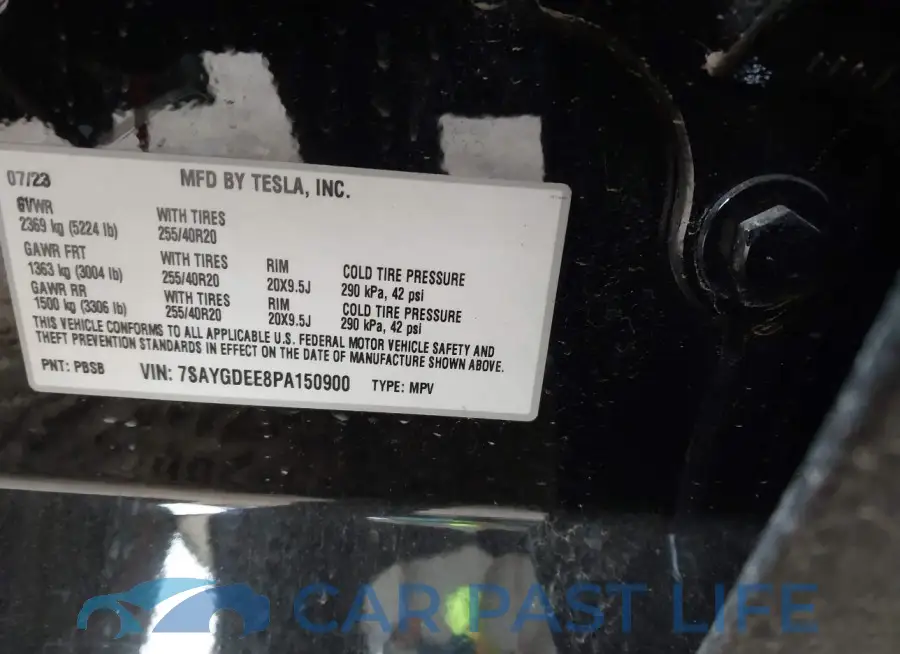 7SAYGDEE8PA150900# 9