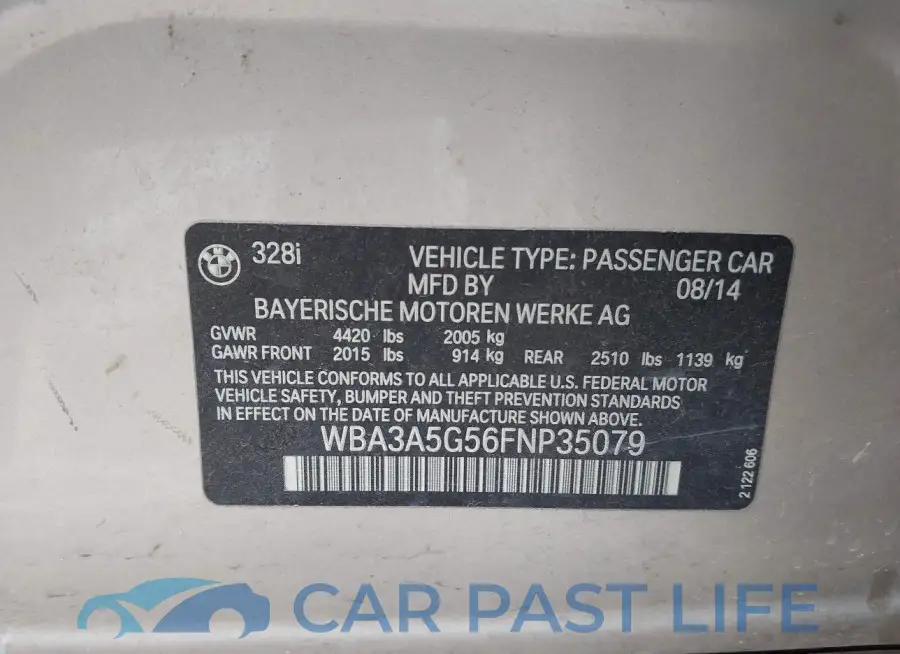 WBA3A5G56FNP35079# 9