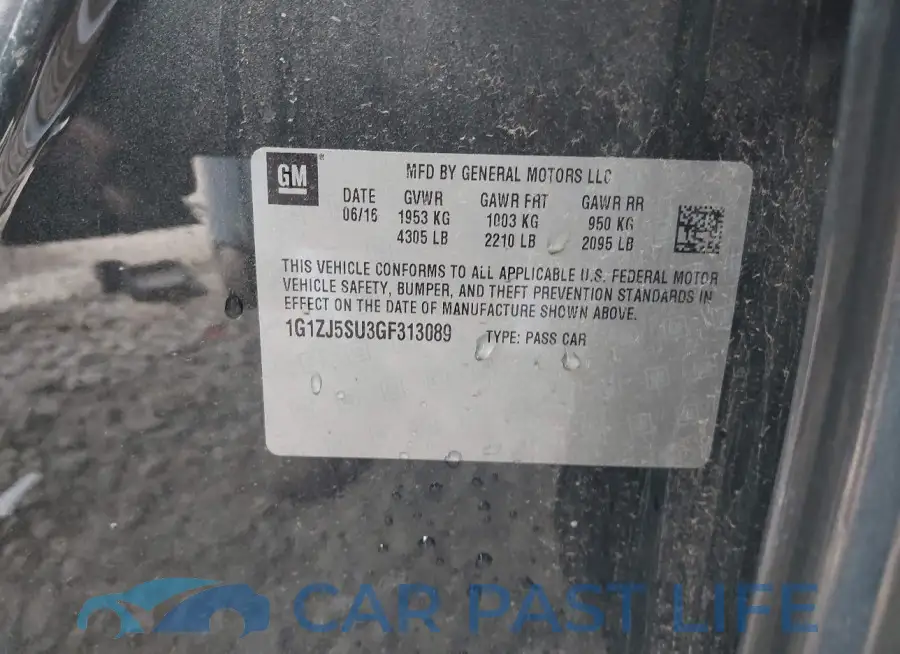 1G1ZJ5SU3GF313089# 9
