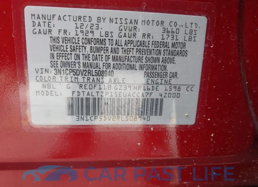 3N1CP5DV2RL508940# 9