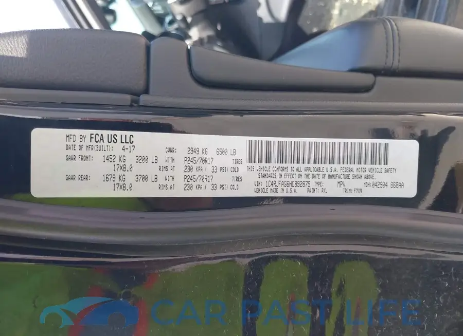 1C4RJFAG6HC892879# 9