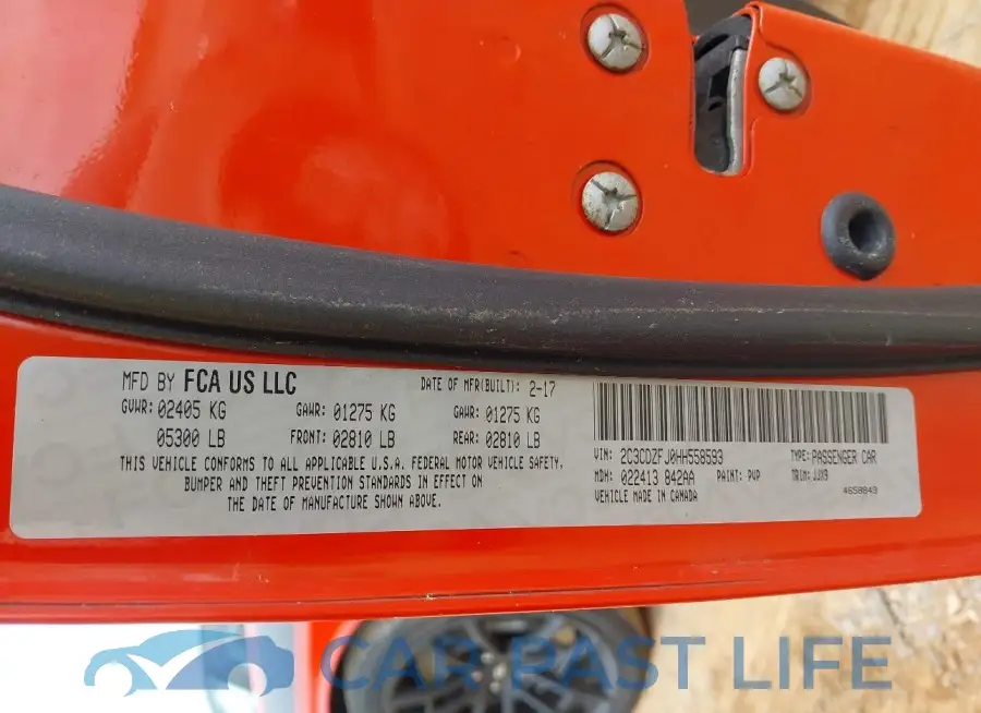 2C3CDZFJ0HH558593# 9