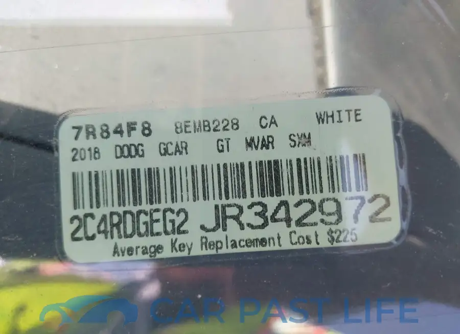 2C4RDGEG2JR342972# 9