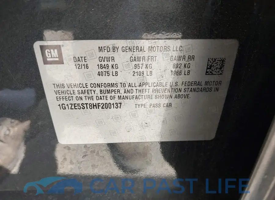 1G1ZE5ST8HF200137# 9
