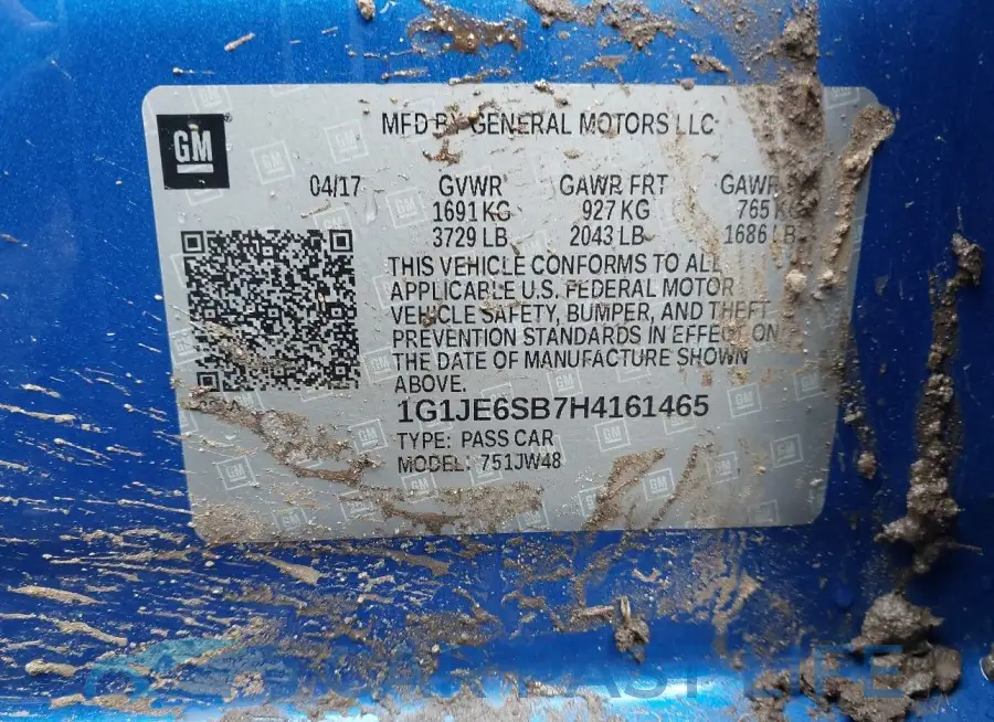 1G1JE6SB7H4161465# 9