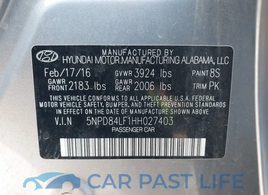 5NPD84LF1HH027403# 9