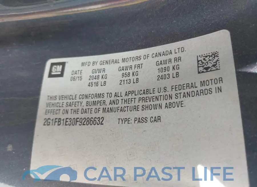 2G1FB1E30F9286632# 9