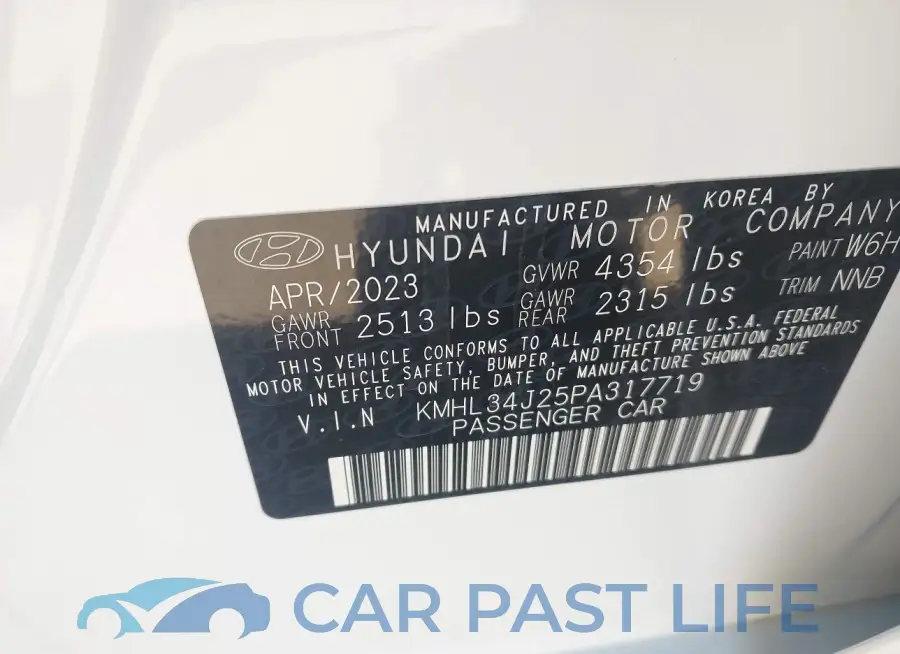 KMHL34J25PA317719# 9