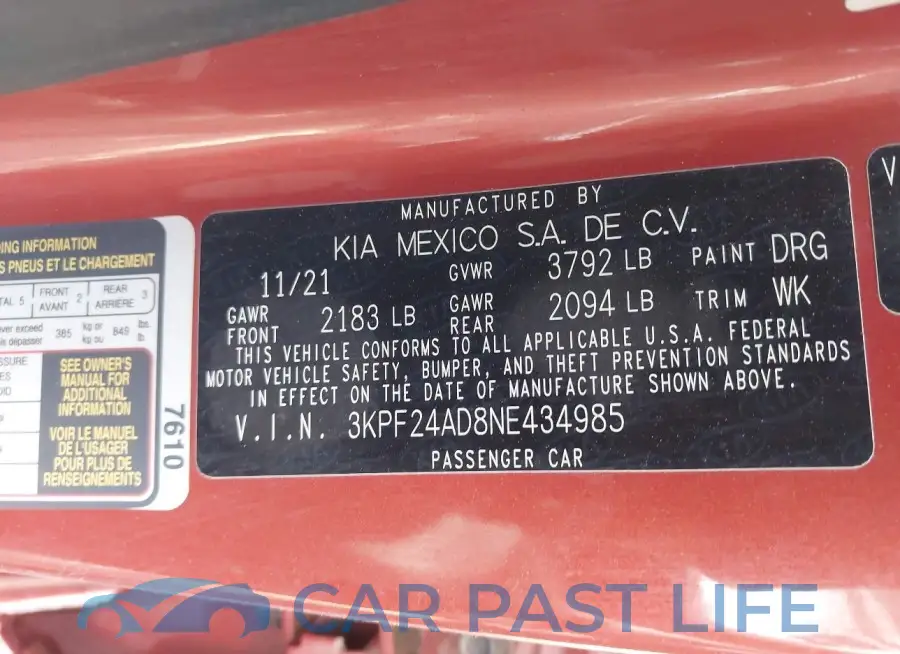 3KPF24AD8NE434985# 9