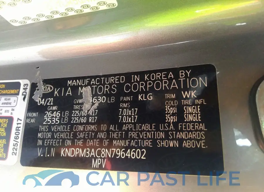 KNDPM3AC8N7964602# 9