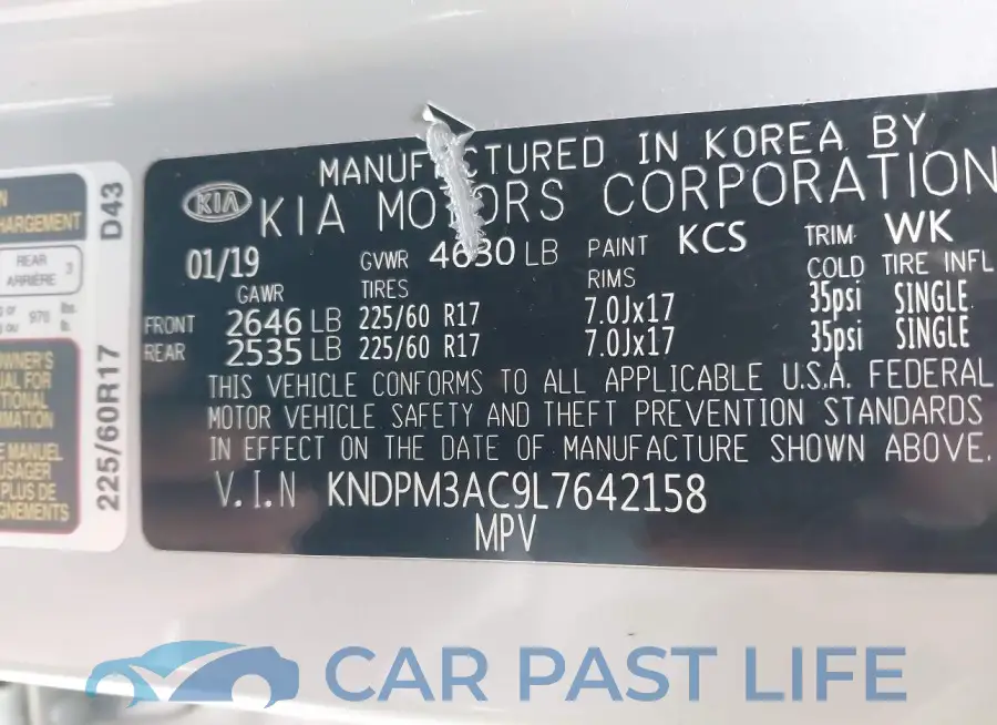 KNDPM3AC9L7642158# 9