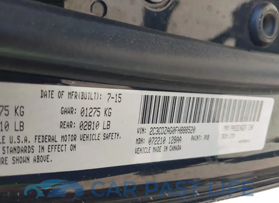 2C3CDZAG0FH888520# 9