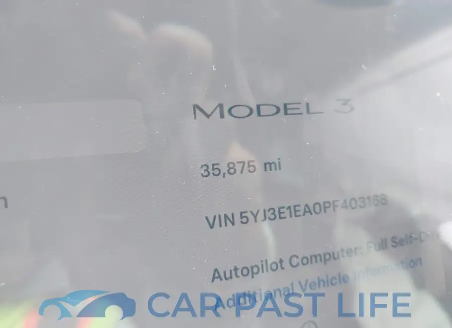 5YJ3E1EA0PF403168# 15