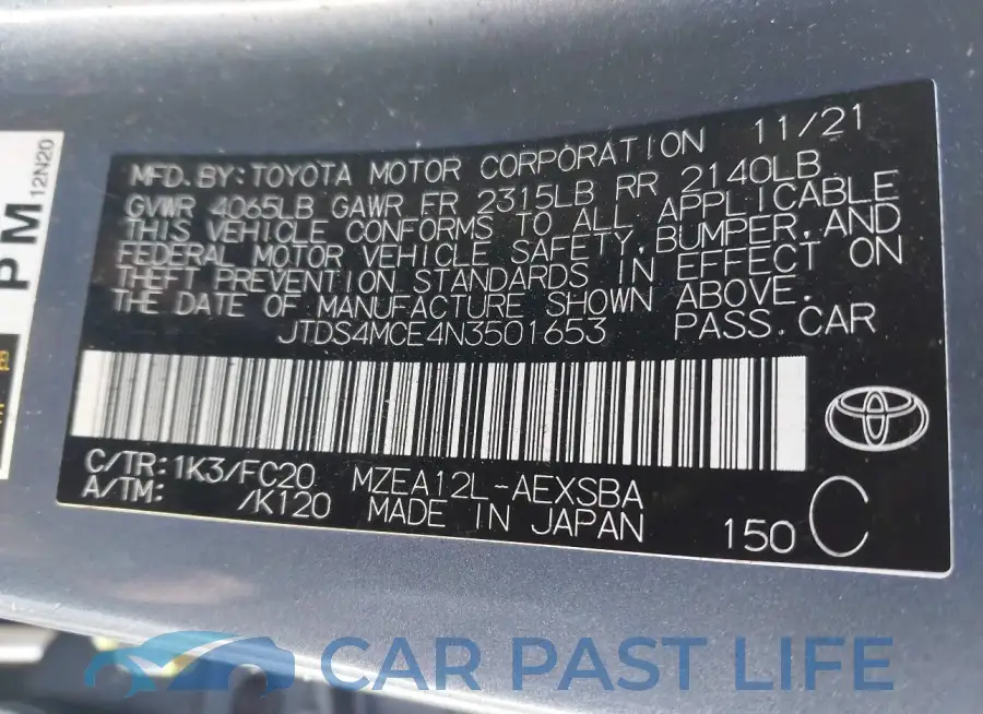 JTDS4MCE4N3501653# 9