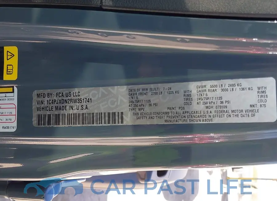 1C4PJXDN2RW351741# 9