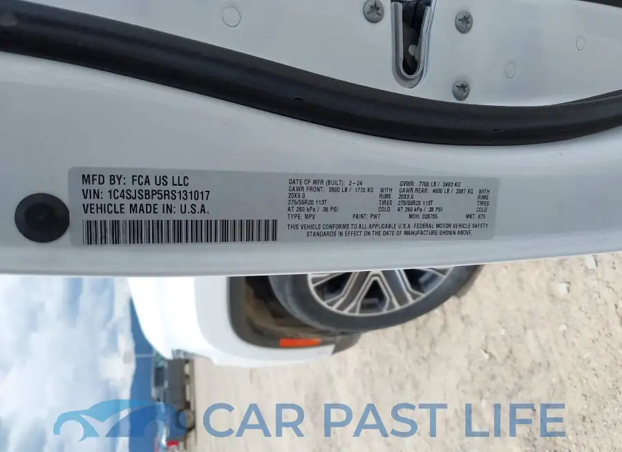 1C4SJSBP5RS131017# 9