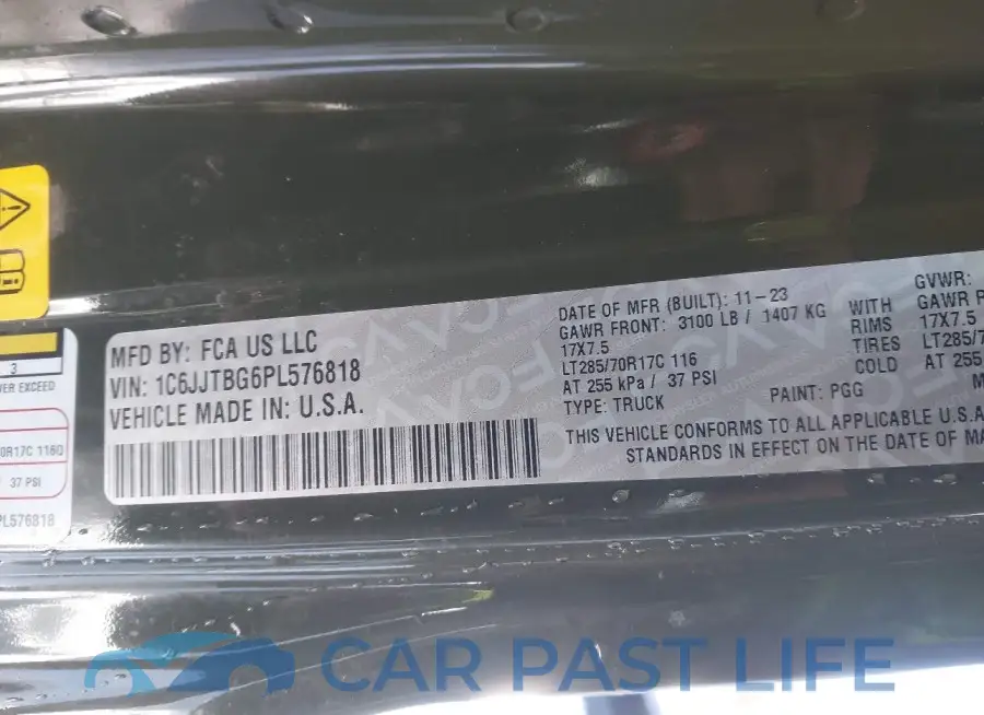 1C6JJTBG6PL576818# 9