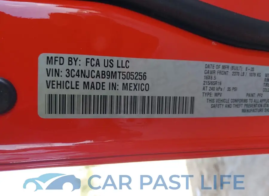 3C4NJCAB9MT505256# 9