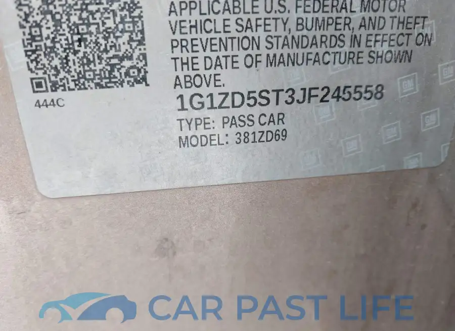 1G1ZD5ST3JF245558# 9