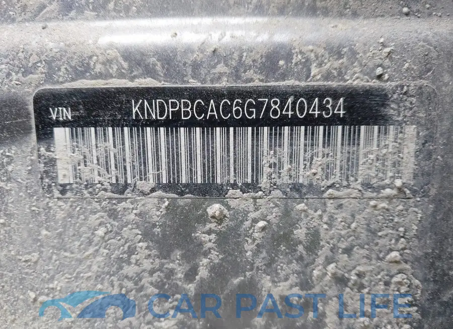 KNDPBCAC6G7840434# 9