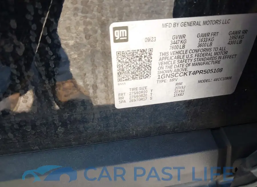 1GNSCCKT4PR505108# 9