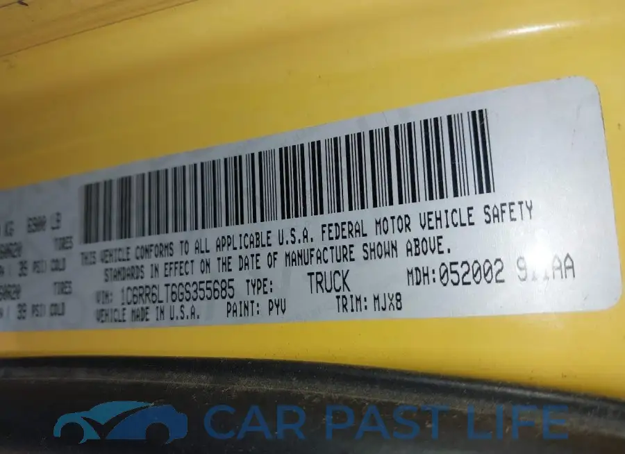 1C6RR6LT6GS355685# 9