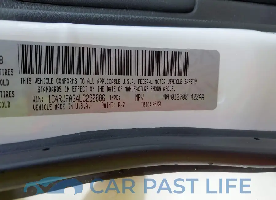 1C4RJFAG4LC292886# 9