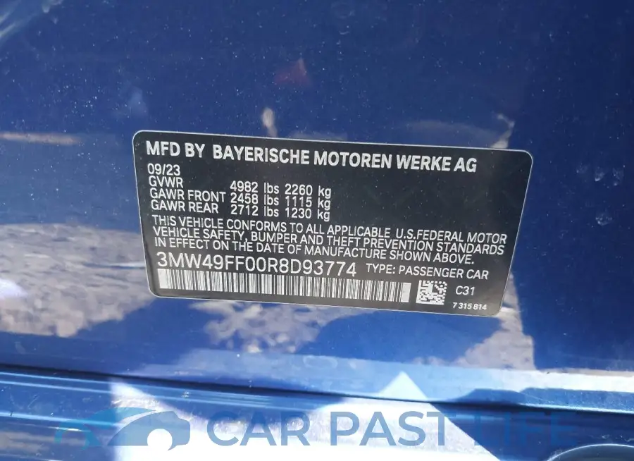 3MW49FF00R8D93774# 9