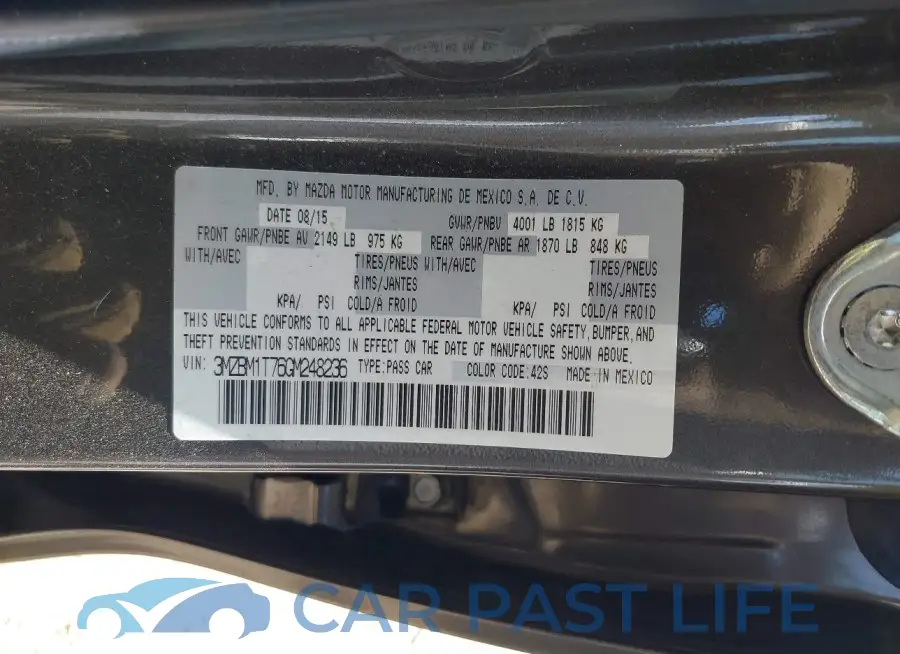 3MZBM1T76GM248236# 9