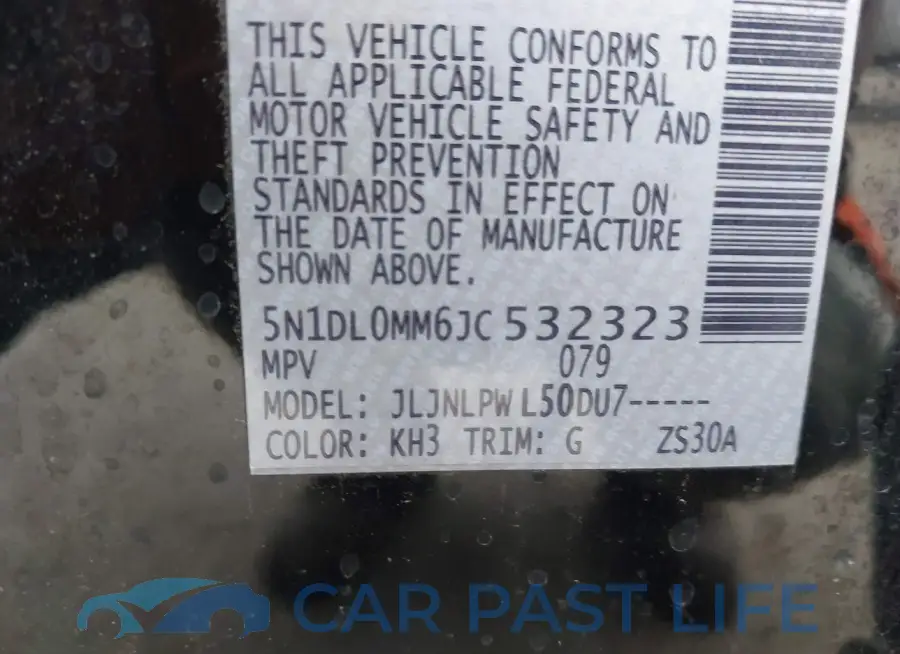 5N1DL0MM6JC532323# 9