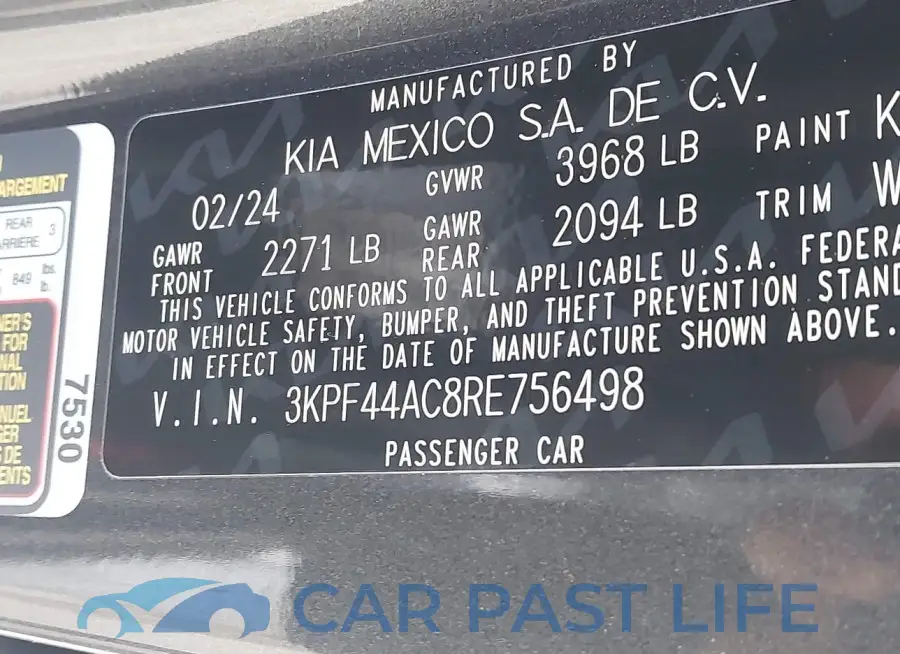 3KPF44AC8RE756498# 9