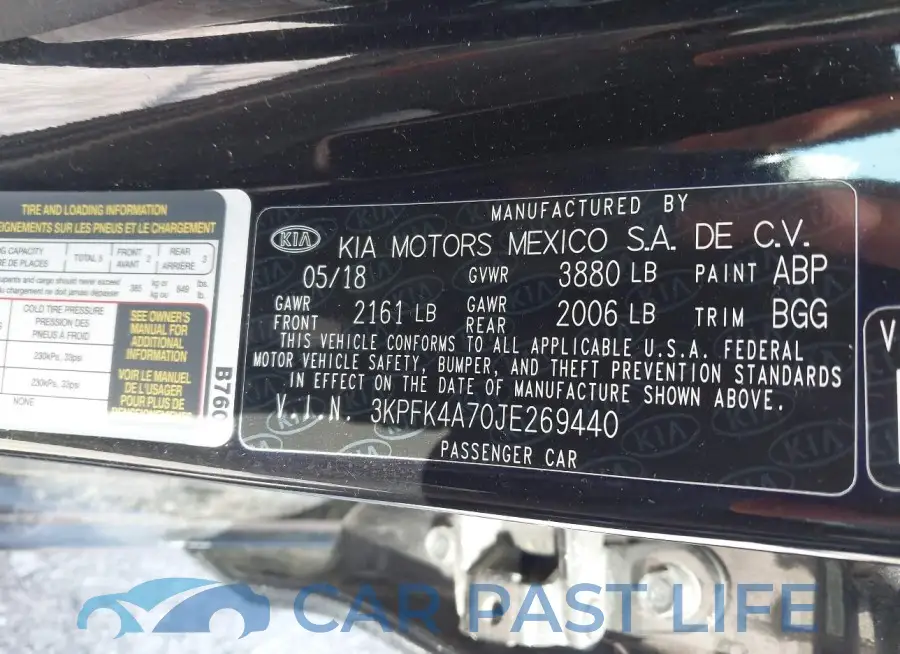 3KPFK4A70JE269440# 9