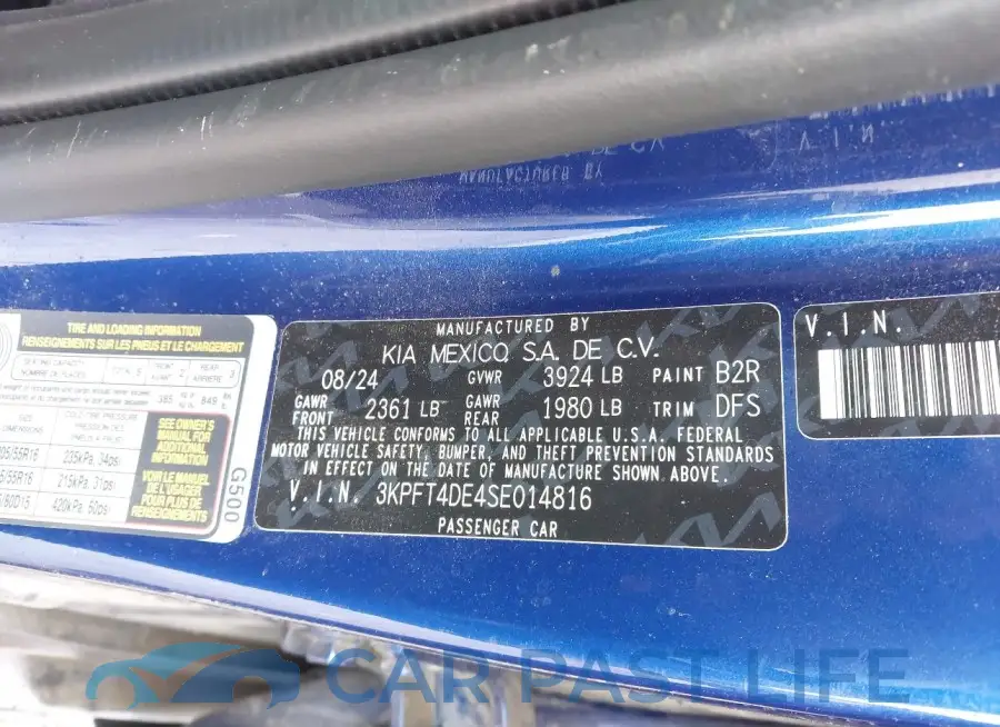 3KPFT4DE4SE014816# 9
