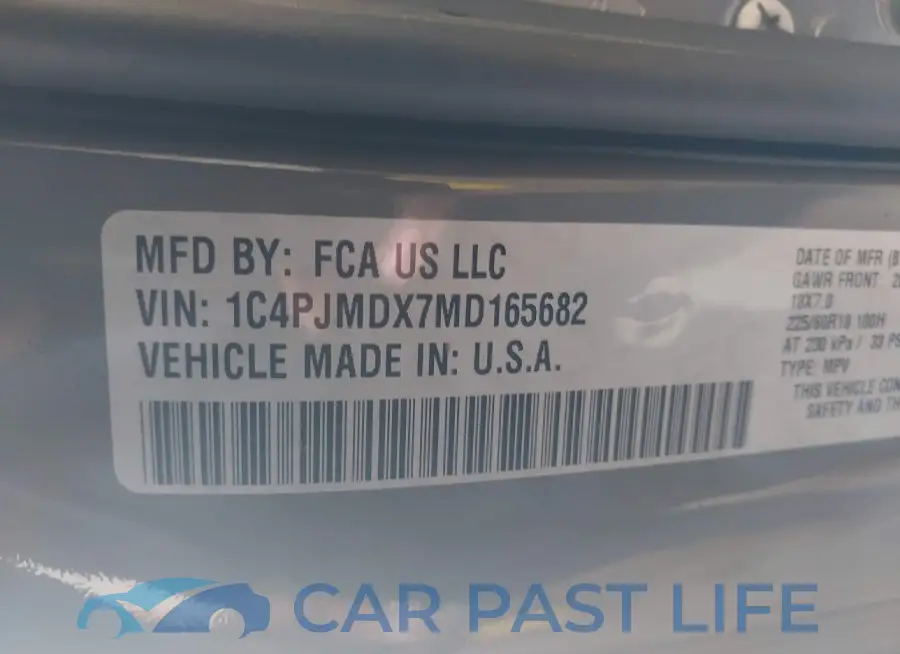 1C4PJMDX7MD165682# 9