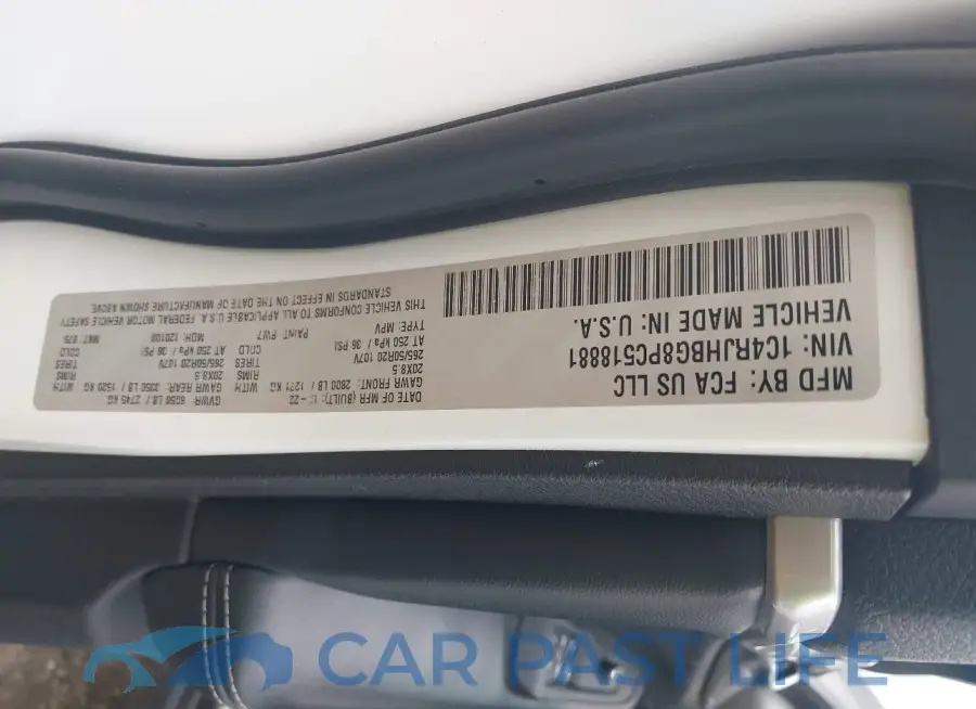 1C4RJHBG8PC518881# 9