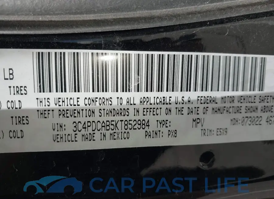 3C4PDCAB5KT852984# 9