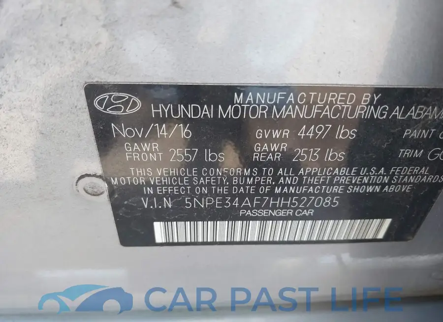5NPE34AF7HH527085# 9