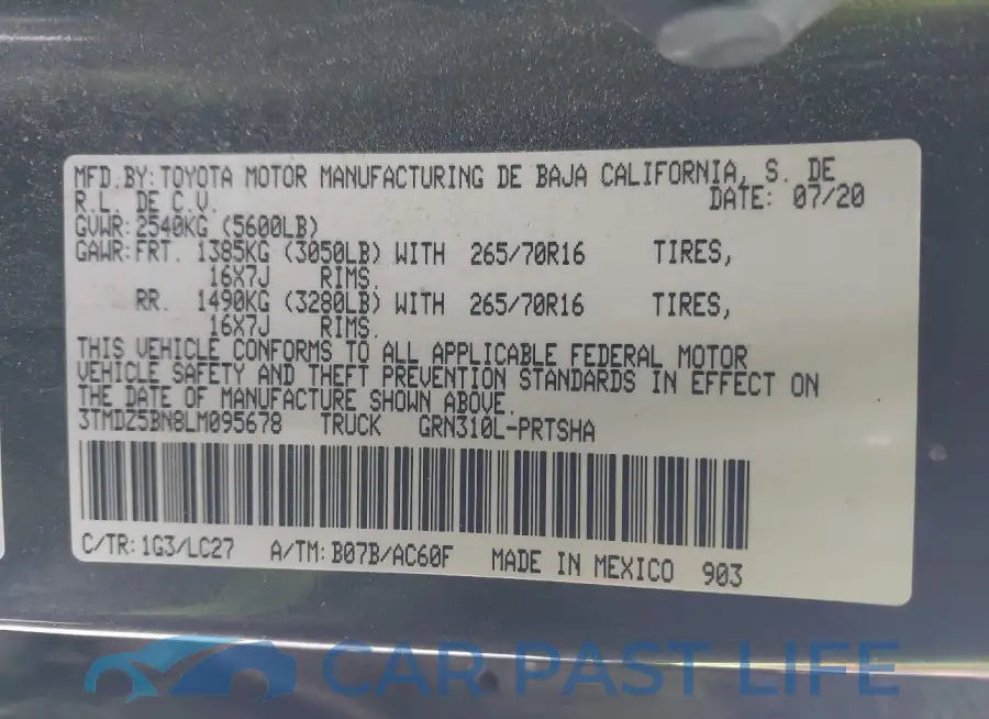3TMDZ5BN8LM095678# 9